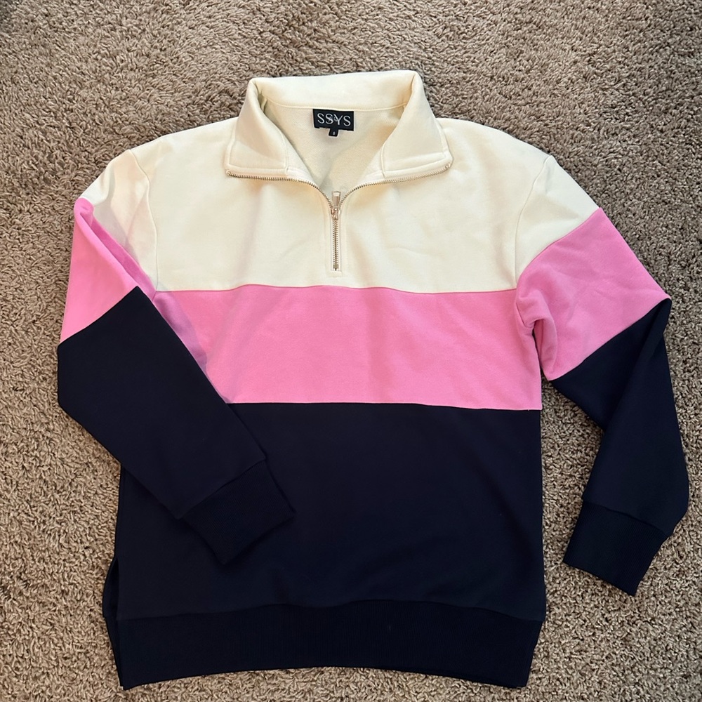 Color block sweater, size small. Never worn.